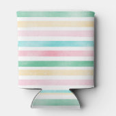 Flamingo Beach Party Tropische Palm Verjaardag Blikjeskoeler (Achterkant)