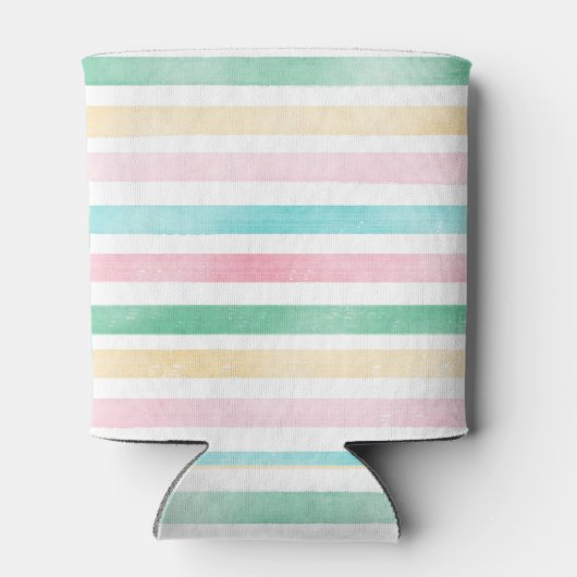 Flamingo Beach Party Tropische Palm Verjaardag Blikjeskoeler (Achterkant)