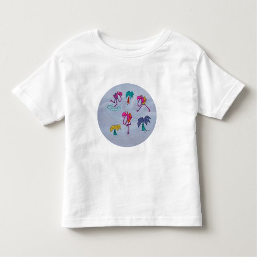 Flamingo Beach Toddler T Shirt (Voorkant)