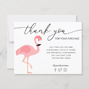 Flamingo bedankkaart
