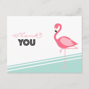 Flamingo Bedankt Briefkaart