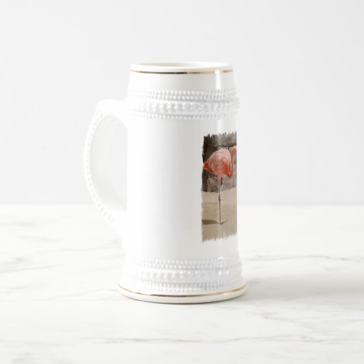 Flamingo Beer Stein Bierpul (Voorkant links)
