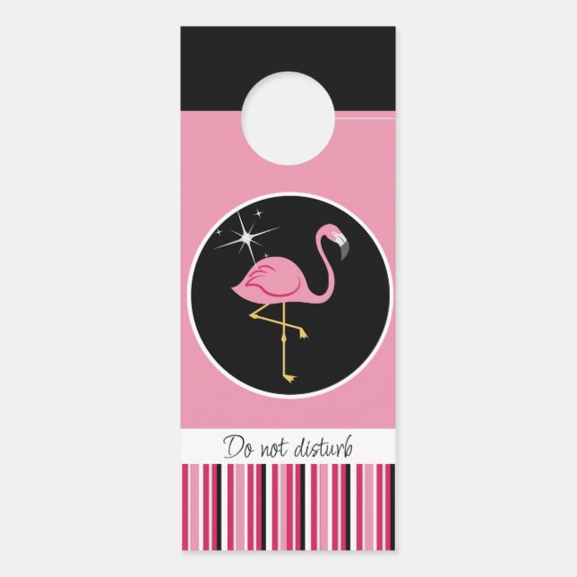 Flamingo bericht deur hanger (Achterkant)
