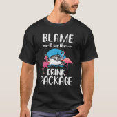 Flamingo beschuldigt het op het Pakket dat van de  T-shirt (Voorkant)