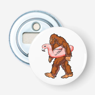 Flamingo Bigfoot Button Flesopener