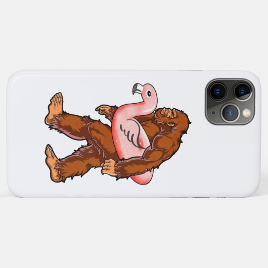 Flamingo Bigfoot Case-Mate iPhone Case (Achterkant (horizontaal))