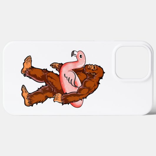 Flamingo Bigfoot Case-Mate iPhone Case (Achterkant (horizontaal))