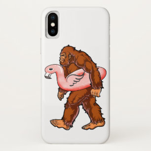 Flamingo Bigfoot iPhone X Hoesje