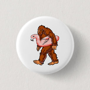 Flamingo Bigfoot Ronde Button 3,2 Cm