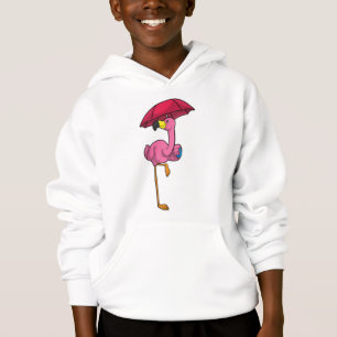 Flamingo bij Raining met Umbrella