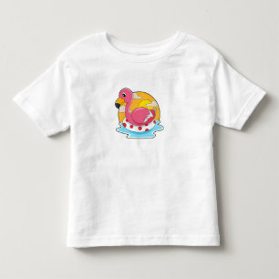 Flamingo bij zwemmen met Lifebuoy Kinder Shirts