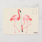 Flamingo Bird Briefkaart (Achterkant)