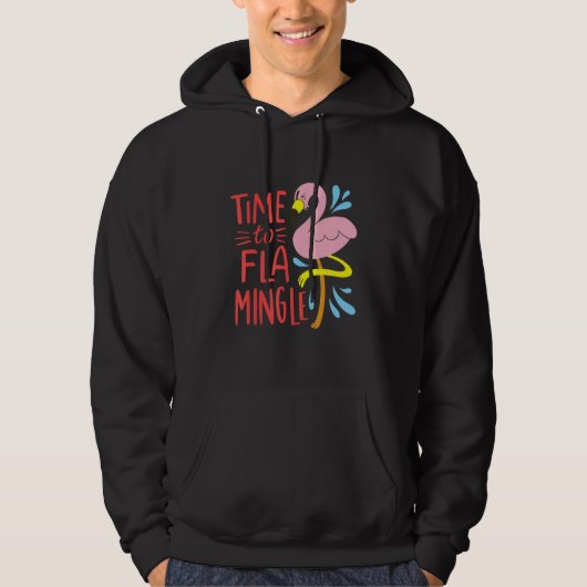 Flamingo Bird Flamingos Hoodie (Voorkant)