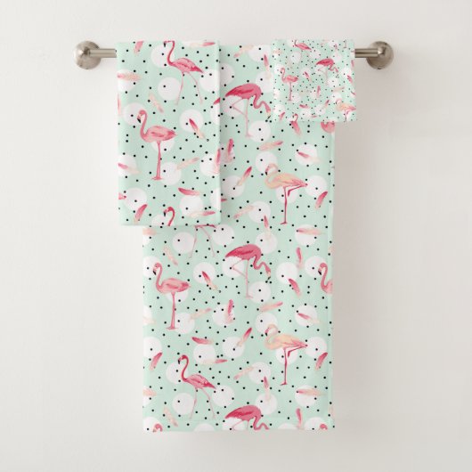 Flamingo Bird met veren Bad Handdoek (Insitu)