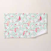 Flamingo Bird met veren Bad Handdoek (Handdoek)