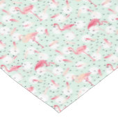 Flamingo Bird met veren Tafelkleed (Gekanteld)