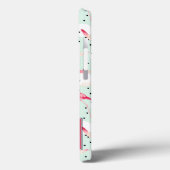 Flamingo Bird met veren | Voeg je Initiaal toe Case-Mate iPhone Case (Achterkant / Links)