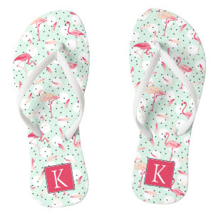 Flamingo Bird met veren   Voeg je Initiaal toe Teenslippers
