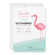 Flamingo Birthday Invite