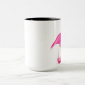 Flamingo Black 15 oz Ringer Mok (Midden)