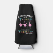 Flamingo bleek problemen te hebben \ flesjeskoeler (Voorkant)