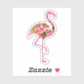 Flamingo Bloemen Stijl Decal Stickers (Vel)