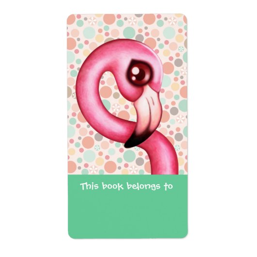 Flamingo Boekplaat Labels (Voorkant)