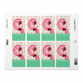 Flamingo Boekplaat Labels (Full Sheet)