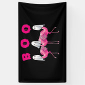 Flamingo | Boo Flamingo Halloween Flamingo Ghost Spandoek (Verticaal)
