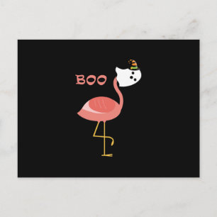 Flamingo Boo Ghost Funny Flamingo Dierenhok Aankondigingskaart
