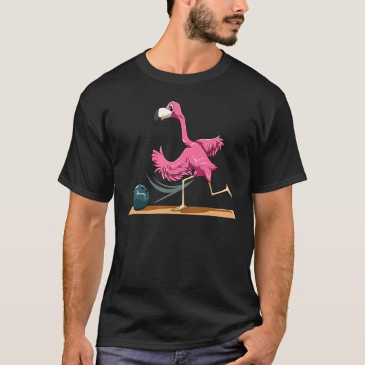 Flamingo Bowling Flamingo die Bowling Flamingo spe T-shirt (Voorkant)