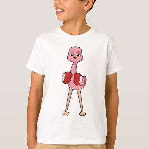 Flamingo Boxer Bokshandschoenen Boksen T-shirt