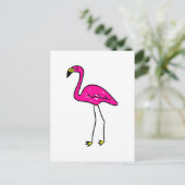 flamingo briefkaart (Staand voorkant)