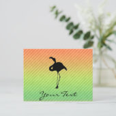 Flamingo Briefkaart (Staand voorkant)