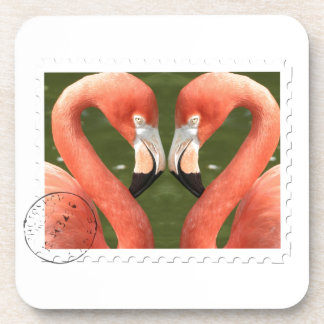 Flamingo Briefmarke Onderzetter
