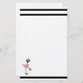 Flamingo Briefpapier (Voorkant / Achterkant)