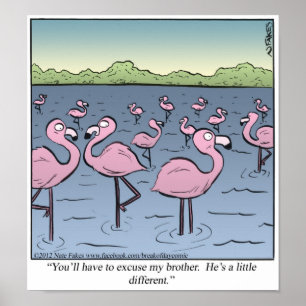 Flamingo Brother Poster