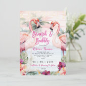 flamingo brunch bulle invitation à la douche nupti (Debout devant)
