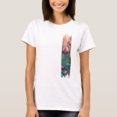 Flamingo Brushstroke Paint Art T-shirt (Voorkant)