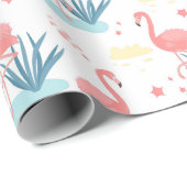 Flamingo Cadeaupapier (Rol Hoek)