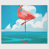 Flamingo Cadeaupapier (Vlak)