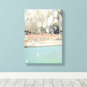 Flamingo Canvas Art Afdruk (Insitu (Houten vloer))