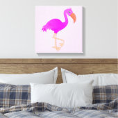 Flamingo Canvas Print (Insitu (Slaapkamer))