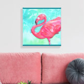 Flamingo Canvas wandkunst (Insitu (Woonkamer))