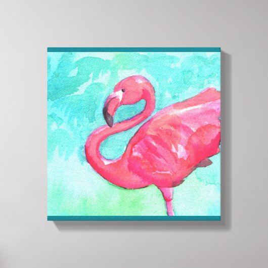 Flamingo Canvas wandkunst (Voorkant)