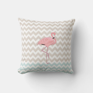Flamingo Chevron Accent Pillow Kussen