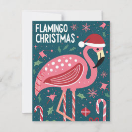 FLAMINGO CHRISTMAS FEESTDAGENKAART