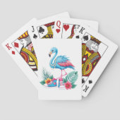 Flamingo Chucks en Parels Comma La Harris 2024 Pokerkaarten (Achterkant)