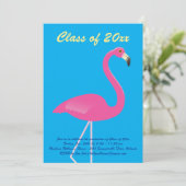 Flamingo Class of 2019 Graduation Party - Blue Kaart (Staand voorkant)