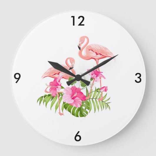 Flamingo Clock Grote Klok (Voorkant)